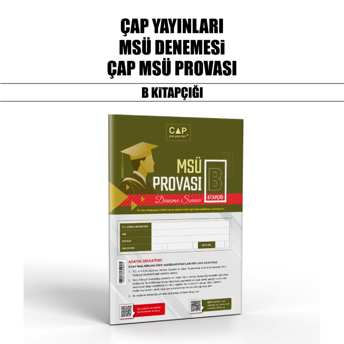 ÇAP YAYIN MSÜ PROVASI SNV B - 25-26